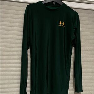 Under Armour Kids Dark Green Long Sleeve Tee